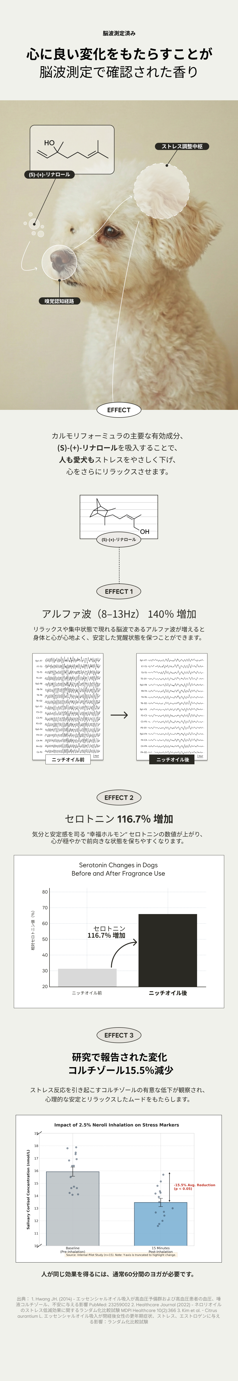 カルモリニッチオイル 脳波測定
